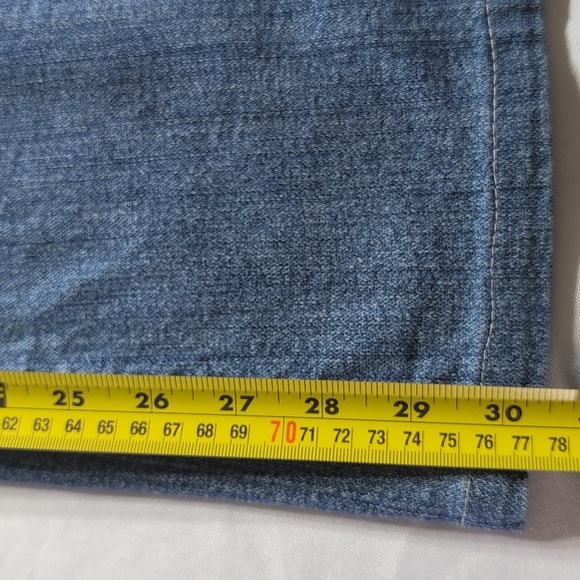 Industrial Cotton Jeans Size 7 Flare Embroidered Pocket - Picture 11 of 12